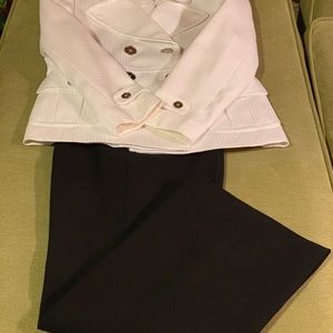 Black and White Pant Suit